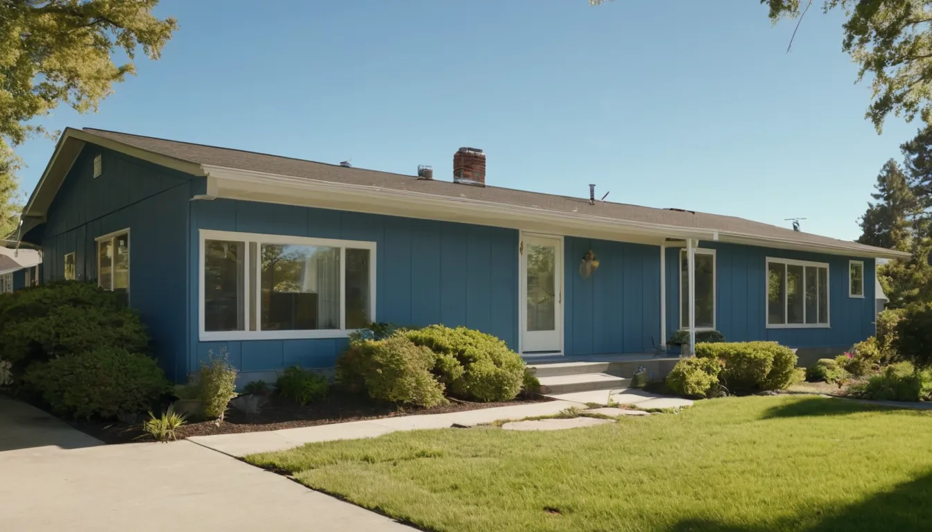 Siding and windows on a 1960s home in the Riverside area